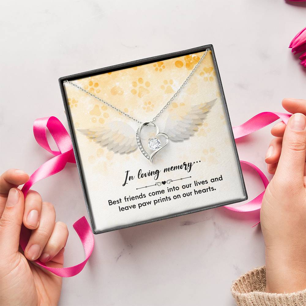 In Loving Memory Best Friends Come Into Necklace 1 Forever Love Necklace