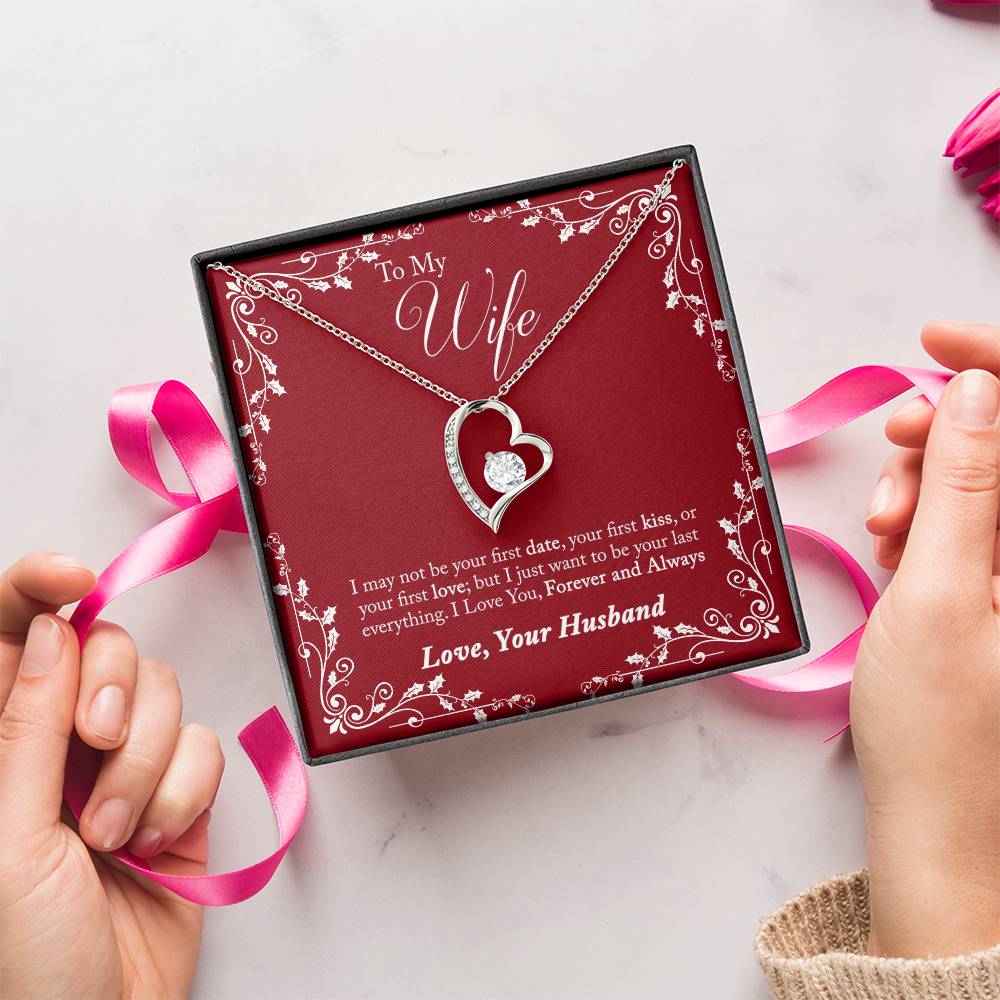 To My Wife I Love You Forever And Always From Husband Gift Necklace Forever Love Necklace