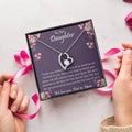 To Our Amazing Daughter Necklace - Happy Mother's Day To Your Daughter Jewelry - Love Mom And Dad Forever Love Necklace
