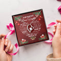 To My Beautiful Bonus Daughter Forever Love Necklace