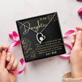 To My Daughter Heart Necklace Squeeze This Necklace Love Dad 1 Forever Love Necklace