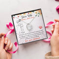 To My Dear Wife Gift Necklace Wife Necklace From Husband Anniversary Necklace For Wife Wife Birthday Gift To My Wife Necklace Forever Love Necklace