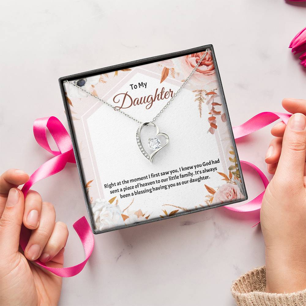 To My Daughter Necklace Father Daughter Necklace Father To Daughter Birthday Gift Gifts To Daughter From Dad Dad To Daughter Necklace (3) Forever Love Necklace