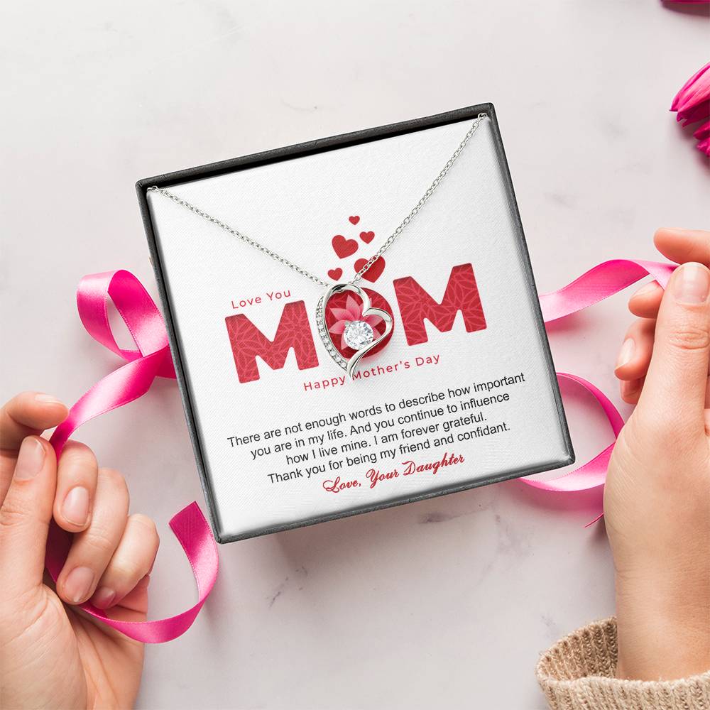 Thank You For Being My Friend And Confidant Mother - Necklace Forever Love Necklace