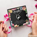 Daughter Gift To My Daughter Necklace From Mom To My Daughter Necklace Gift For Daughter From Mom Forever Love Necklace