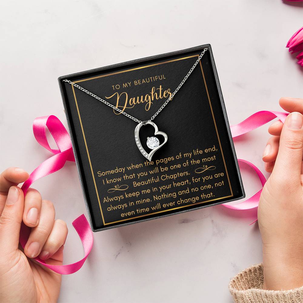 Daughter Most Beautiful Chapters Infinity Bracelet Daughter Birthday Mom And Daughter Gift Valentine's Mother's Day Daughter Graduation Gift Wedding Forever Love Necklace