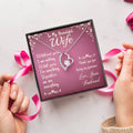 To My Wife Love Your Husband - Last Everything Necklace - To My Wife Necklace Anniversary Gift For Wife Forever Love Necklace