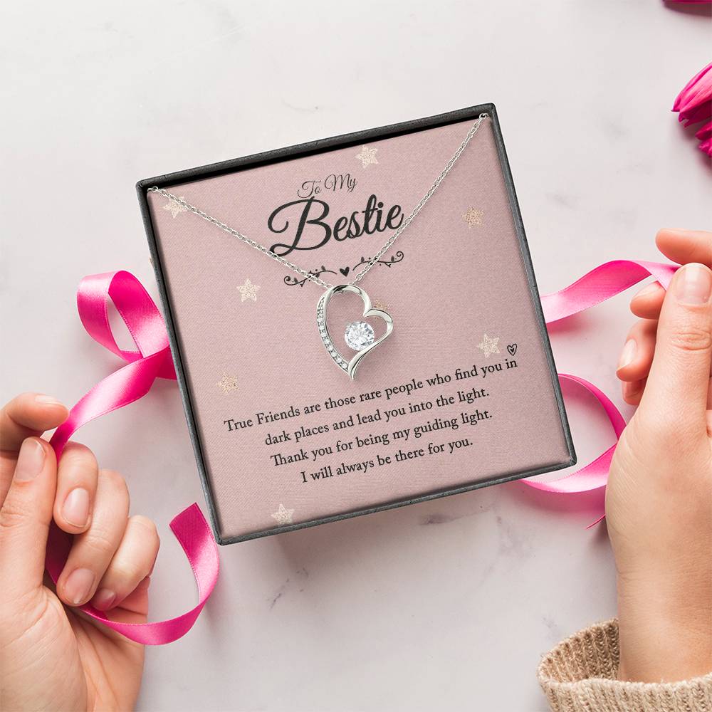 To My Bestie I Will Always Be There For You Forever Love Necklace