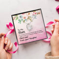 To My Mom Forever Love Necklace Mother Necklace Gift For Mother Xmas Christmas Customize Gift To My Mom Forever Love Necklace