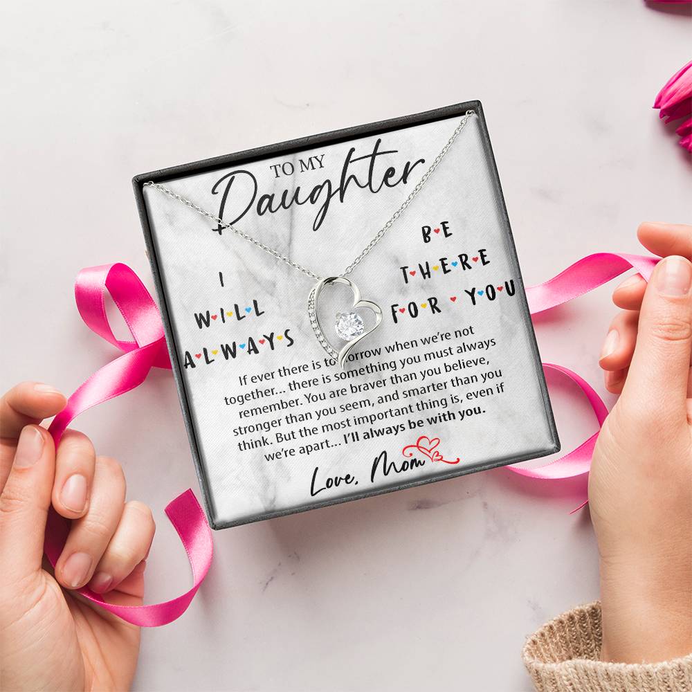 Necklace For Daughter From Mom Necklace For Daughter From Dad To My Daughter Necklace My Daughter Necklace Necklace For Daughter Forever Love Necklace