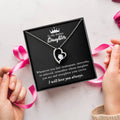 To My Badass Daughter Necklace Daughter Gift Necklace Daughter Birthday Gift Gift For Daughter Daughter Jewelry White Gold Necklace Forever Love Necklace