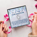 Love Knot Pendant Necklace To My Future Mother-In-Law The Boy You Raised Bonus Mom Gift Future Mother-In-Law Necklace Future Stepmom Forever Love Necklace