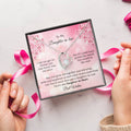 To My Daughter In Law To My Daughterinlaw Necklace Gifts Wedding Gift For Daughter In Law Daughter In Law Gift For Christmas Birthday Forever Love Necklace