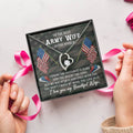 To The Best Army Wife Necklace Forever Love Necklace