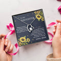 To My Daughter-You Are Braver- Necklace Forever Love Necklace