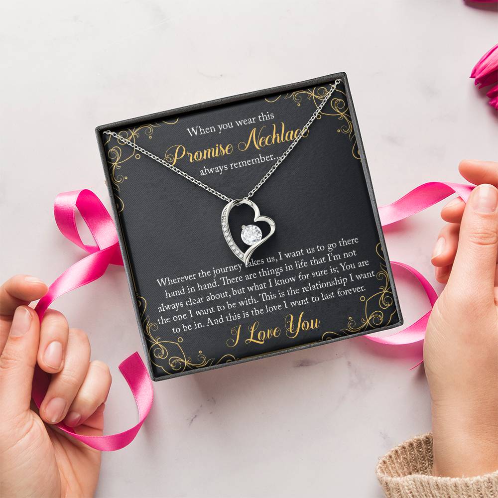 Promise Necklace For Her Valentines Day Gift For Her To My Girlfriend Necklace Birthday Gift For Her Forever Love Necklace
