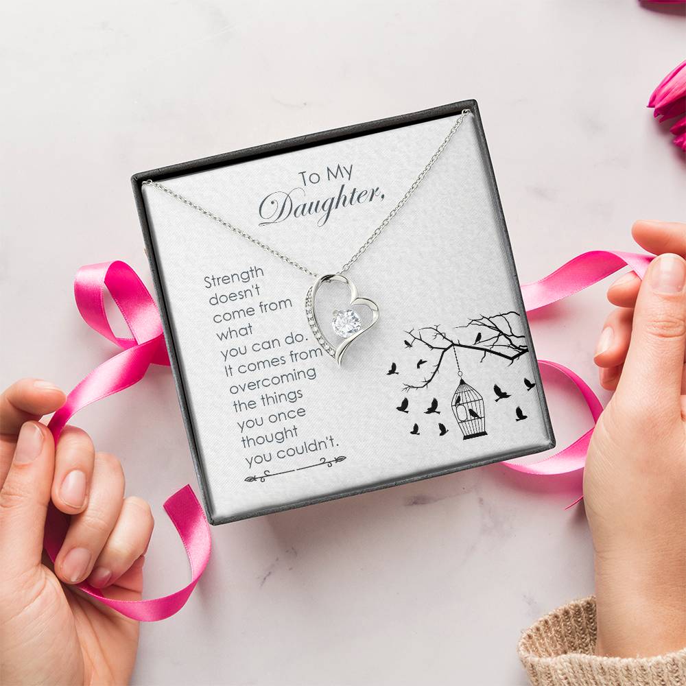 Mom To Daughter Gift Daughter Birthday Gift Daughter Jewelry Daughter Necklace Mom To Daughter Necklace Forever Love Necklace
