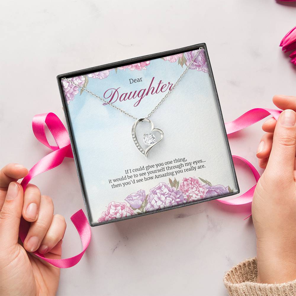 Forever Love Necklace For Daughter Forever Love Necklace