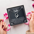 To My Gorgeous Wife 1 Forever Love Necklace