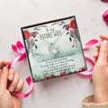 To My Future Wife Heart Necklace With Customize Romantic Message Card Forever Love Necklace