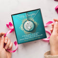 To My Daughter Heart Necklace Forever Love Necklace
