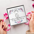 Mom Gifts Gift From Bride To Mother To My Lovely Mom On Me Wedding Day Necklace Forever Love Necklace