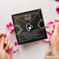 To My Lovely Wife Heart Pendant Forever Love Necklace