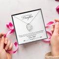 To My Daughter - I'm Always Here For You Forever Love Necklace
