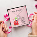 Heart Gift For Step Daughter Bonus Daughter Gift From Stepdad To Bonus Daughter Necklace Stepdaughter Birthday Adopted Child Christmas Forever Love Necklace