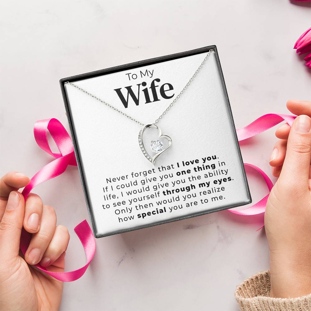 To My Wife One Thing In Life Necklace 1 Forever Love Necklace
