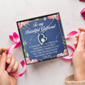 To My Beautiful Girlfriend Forever Love Necklace