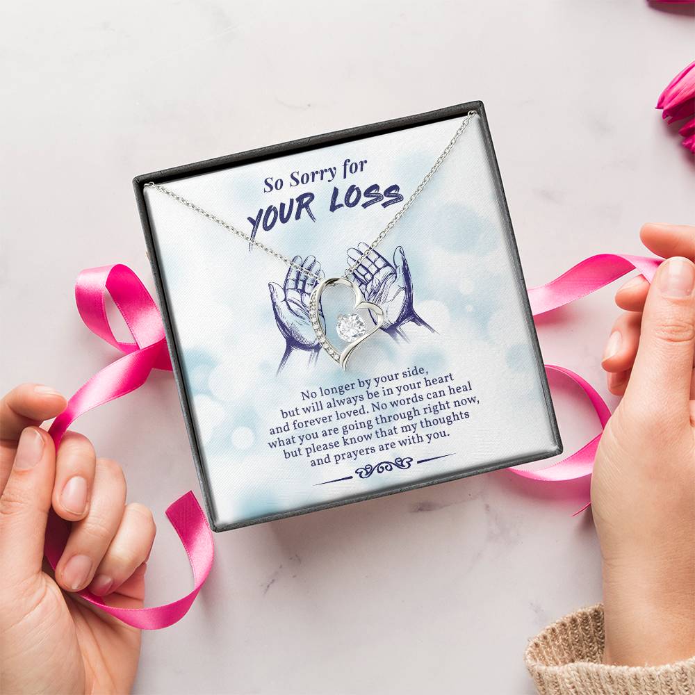 In Loving Memory Of Your Mom Initials Hearts Necklace Grief And Loss Of Mom Condolence Gift Memorial Jewelry Forever Love Necklace