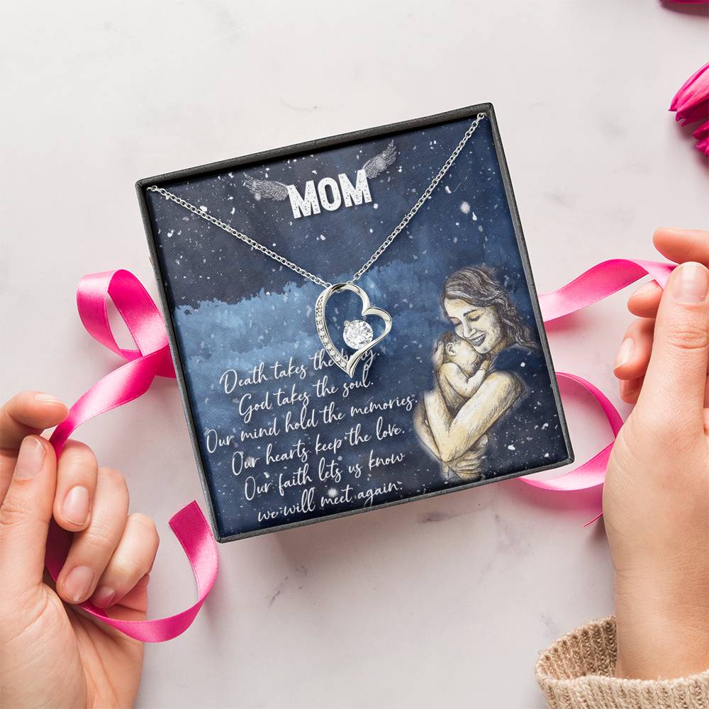 Love You Mom Forever Love Necklace
