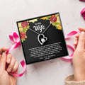 To My Wife Gave My Heart Necklace 1 Forever Love Necklace