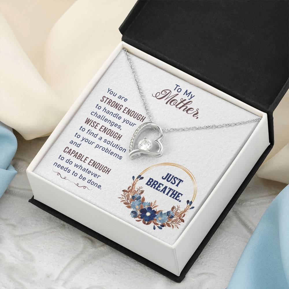 To My Mom Mother Necklace Gift For Mother Xmas Christmas Customize Gift To My Mom 3 1 Forever Love Necklace