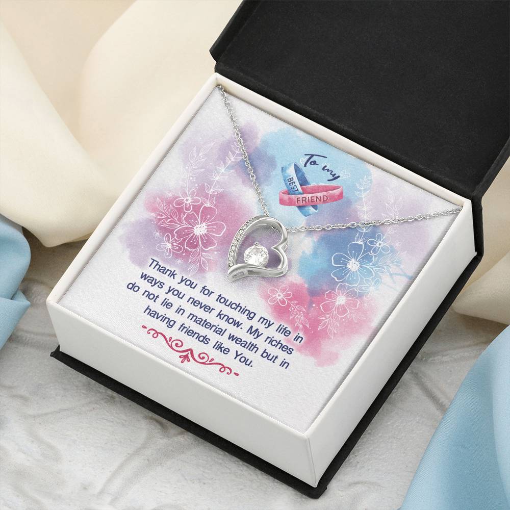 To My Best Friend Necklace Forever Love Necklace
