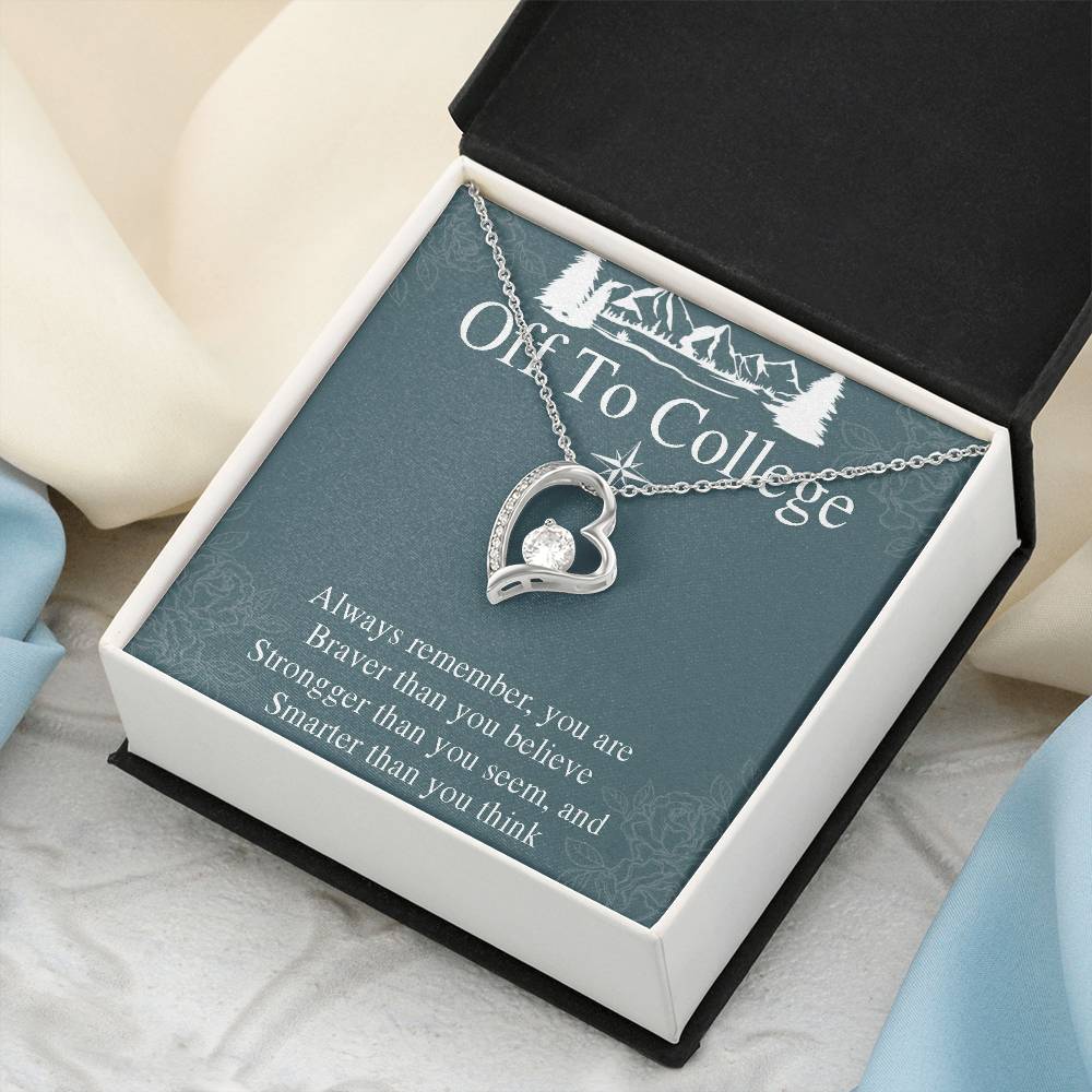 Graduation Gift Necklace For Girls - Graduate Gift Jewelry -  College - High School - Elementary School - Senior Graduation - Forever Love Necklace