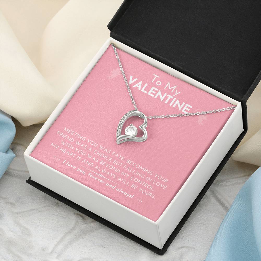 Forever Love Heart Necklace Falling In Love With You Was Beyond My Control....... Forever Love Necklace
