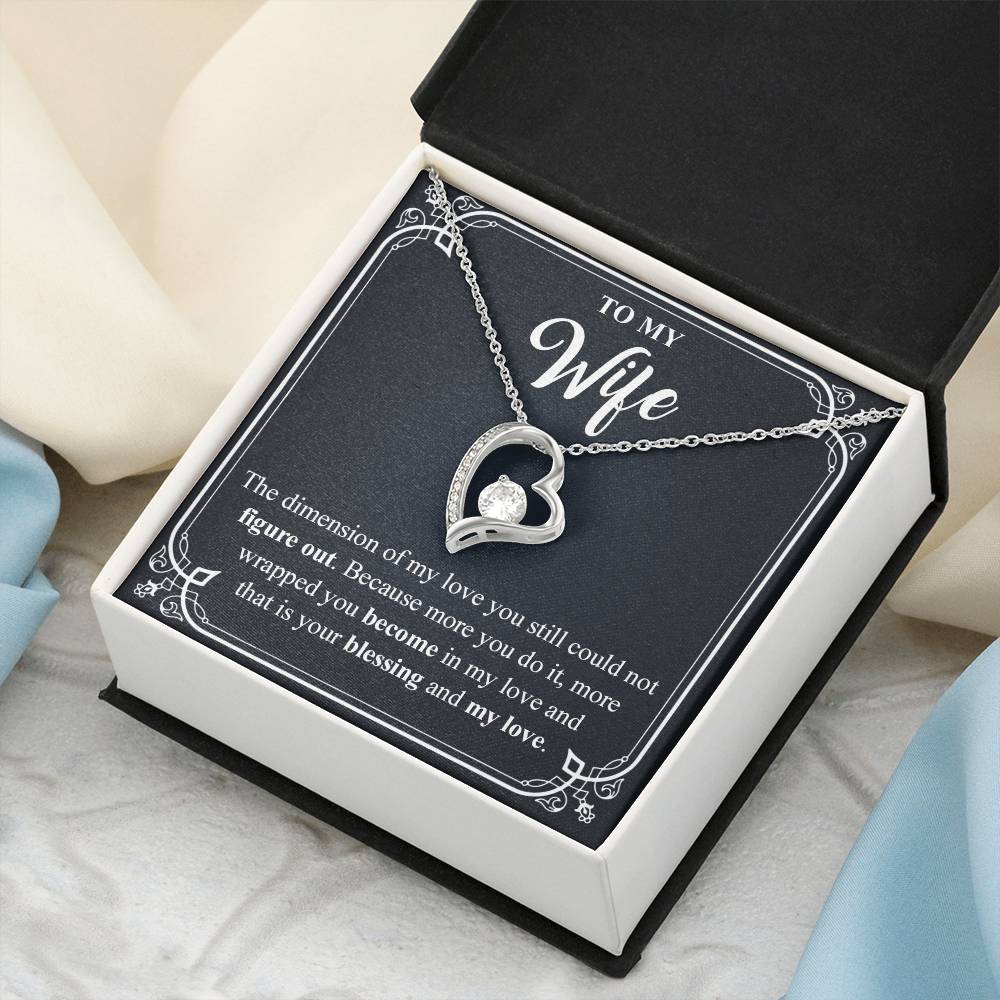 To My Wife 4 Forever Love Necklace