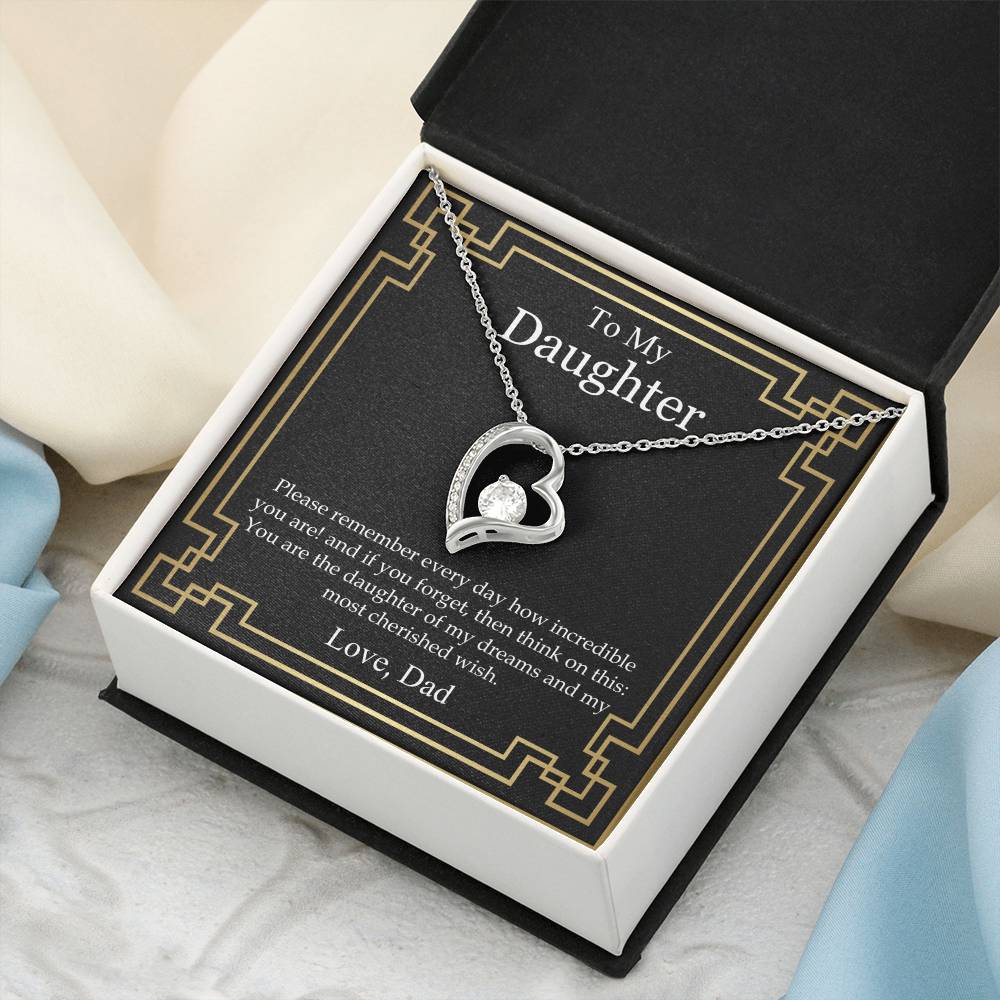 You Are My Most Cherished Wish Forever Love Necklace