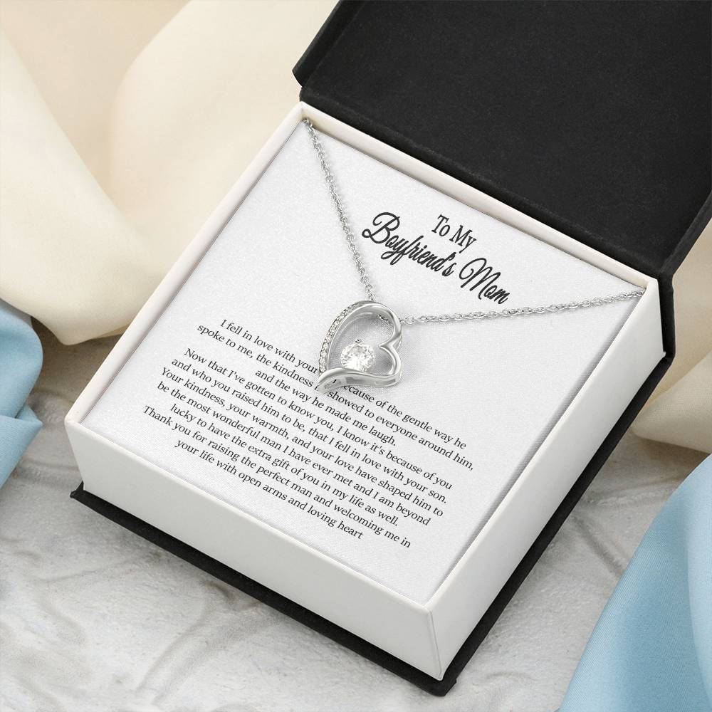 To My Boyfriend's Mom Boyfriend's Mom Gift To My Boyfriends Mom Gift Mother's Day Gift Birthday Gift Thank You Or Just Because Forever Love Necklace