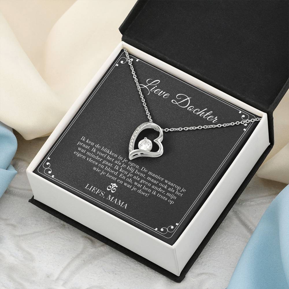 Daughter Necklace From Mom Daughter Gifts Daughter Necklace Daughter Gift From Mom Daughter Birthday Gift To My Daughter Forever Love Necklace