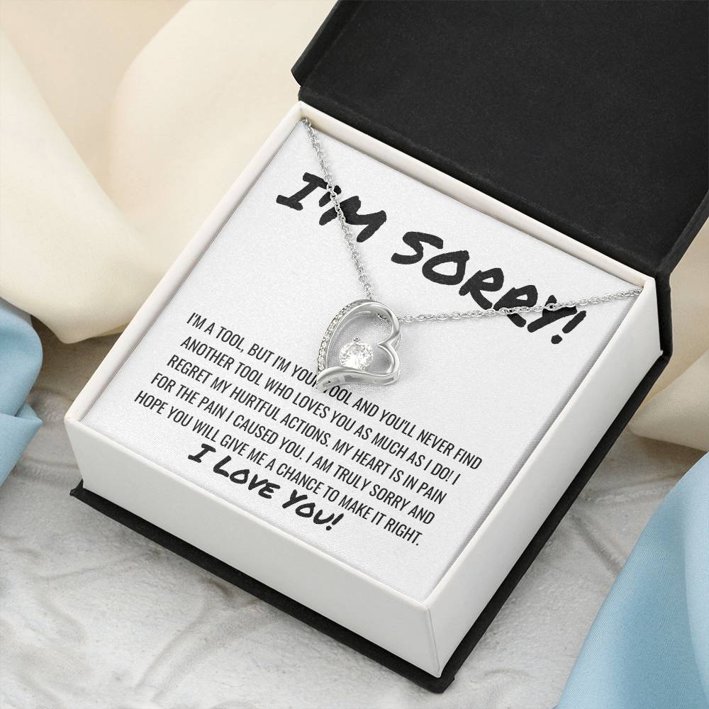 Sorry Apology Forever Love Necklace Forever Love Necklace