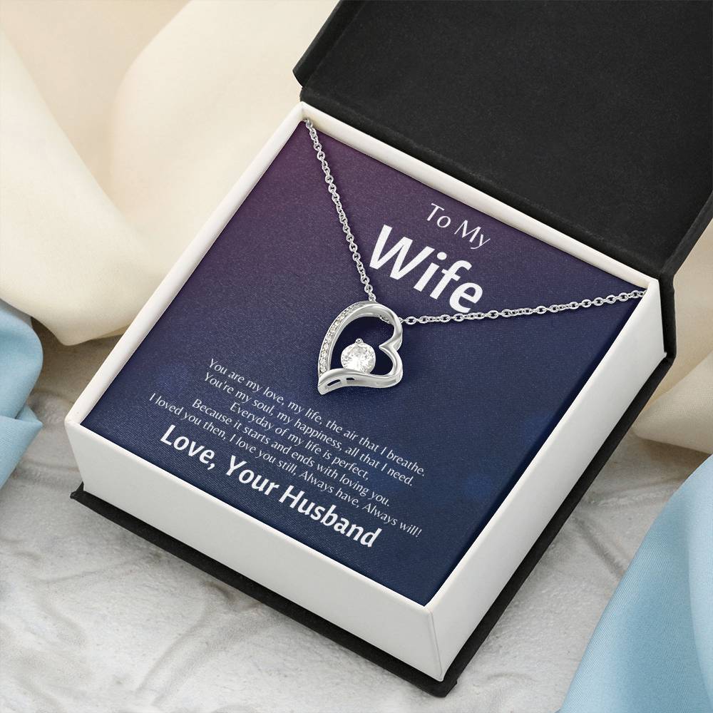 To My Wife You Are The Air That I Breathe Forever Love Necklace