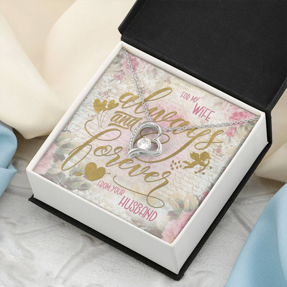 Always And Forever Forever Love Necklace To My Wife Forever Love Necklace