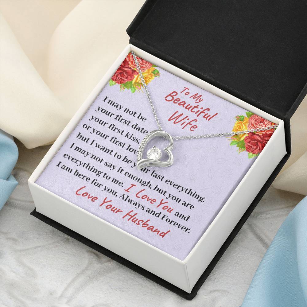 To My Beautiful Wife I Am Here For You Always And Forever Necklace 1 Forever Love Necklace