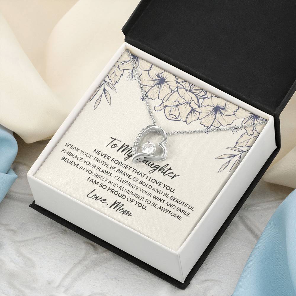 To My Daughter Moon And Back Necklace Meaningful Necklace For Daughter Sterling Silver Mom To Daughter Necklace Mummy Daughter Forever Love Necklace