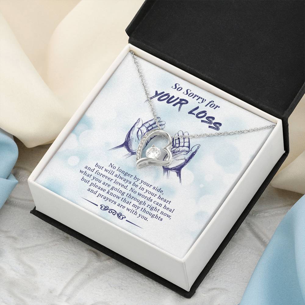 In Loving Memory Of Your Mom Initials Hearts Necklace Grief And Loss Of Mom Condolence Gift Memorial Jewelry Forever Love Necklace