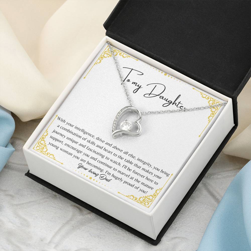 To My Daughter 2 1 Forever Love Necklace