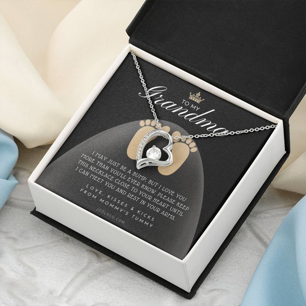 First Time Grandma Gifts Mothers Day Gift New Grandma Necklace I May Just Be A Bump But I Love You More Than You Ever Know Baby Shower Forever Love Necklace